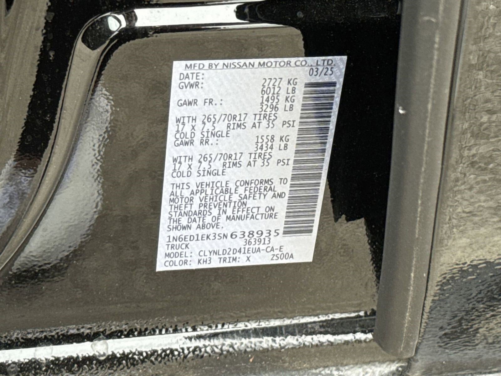 New 2025 Nissan Frontier PRO-4X w/ Pro Convenience Package image 17