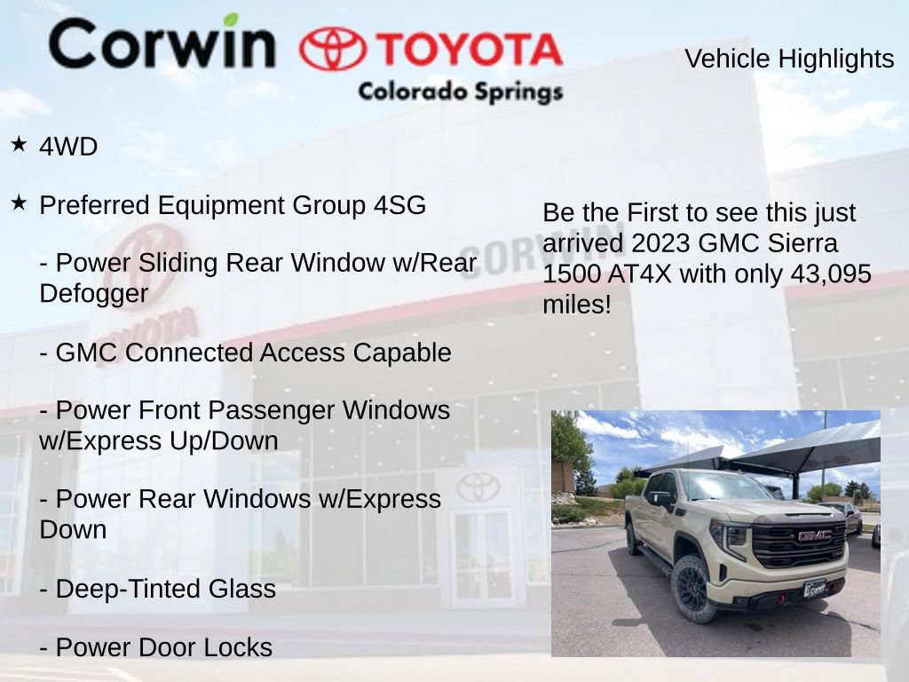 Used 2023 GMC Sierra 1500 AT4X AWD/4WD image 4