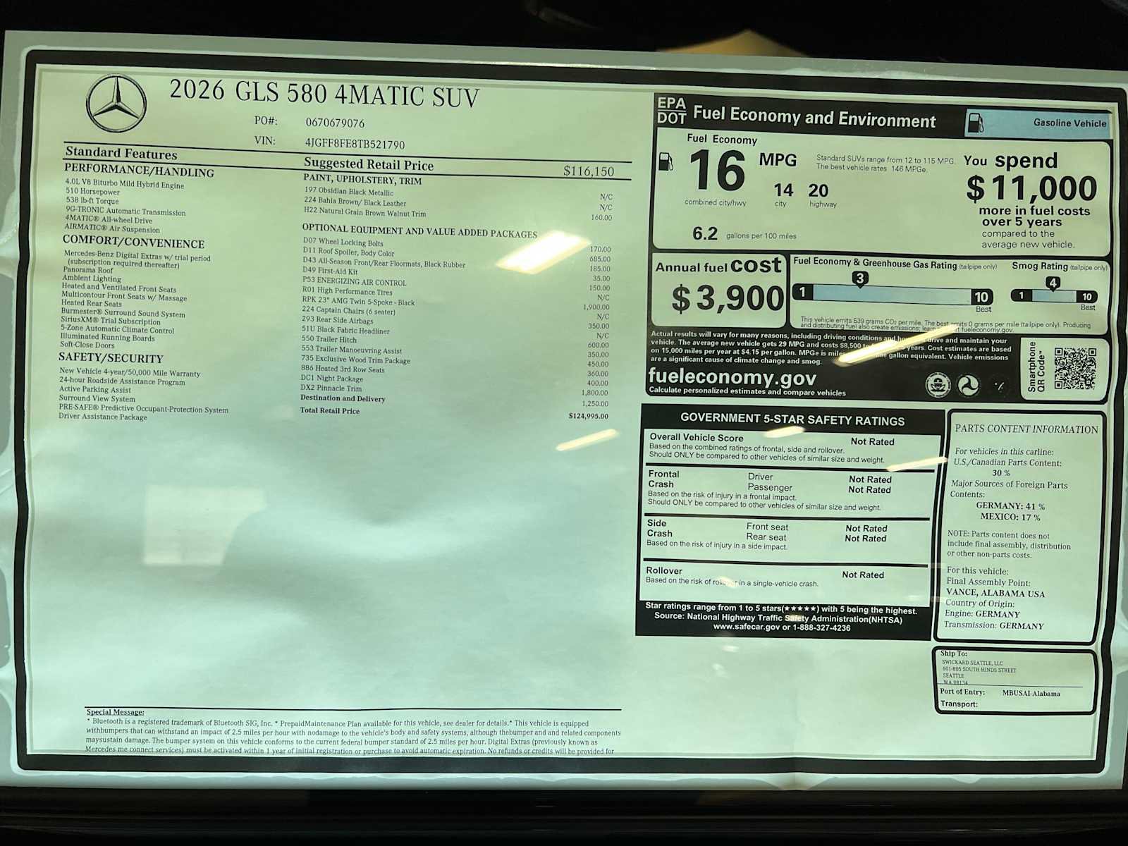 New 2026 Mercedes-Benz GLS 580 4MATIC image 41