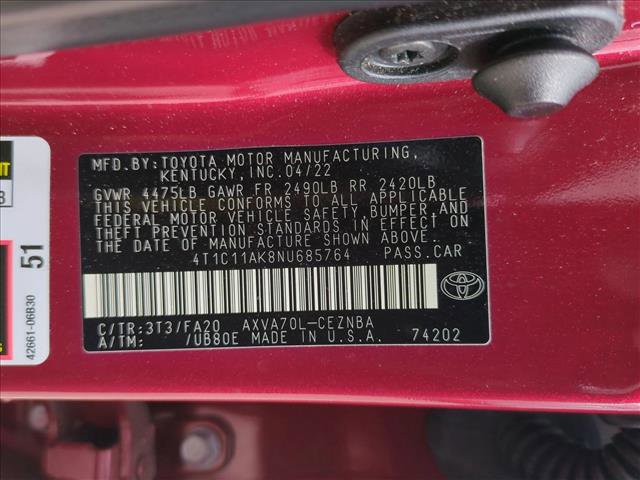 Certified 2022 Toyota Camry LE image 15