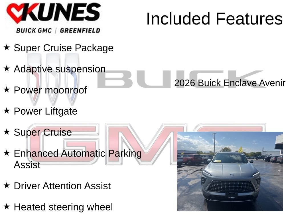 New 2026 Buick Enclave Avenir w/ Super Cruise Package image 3