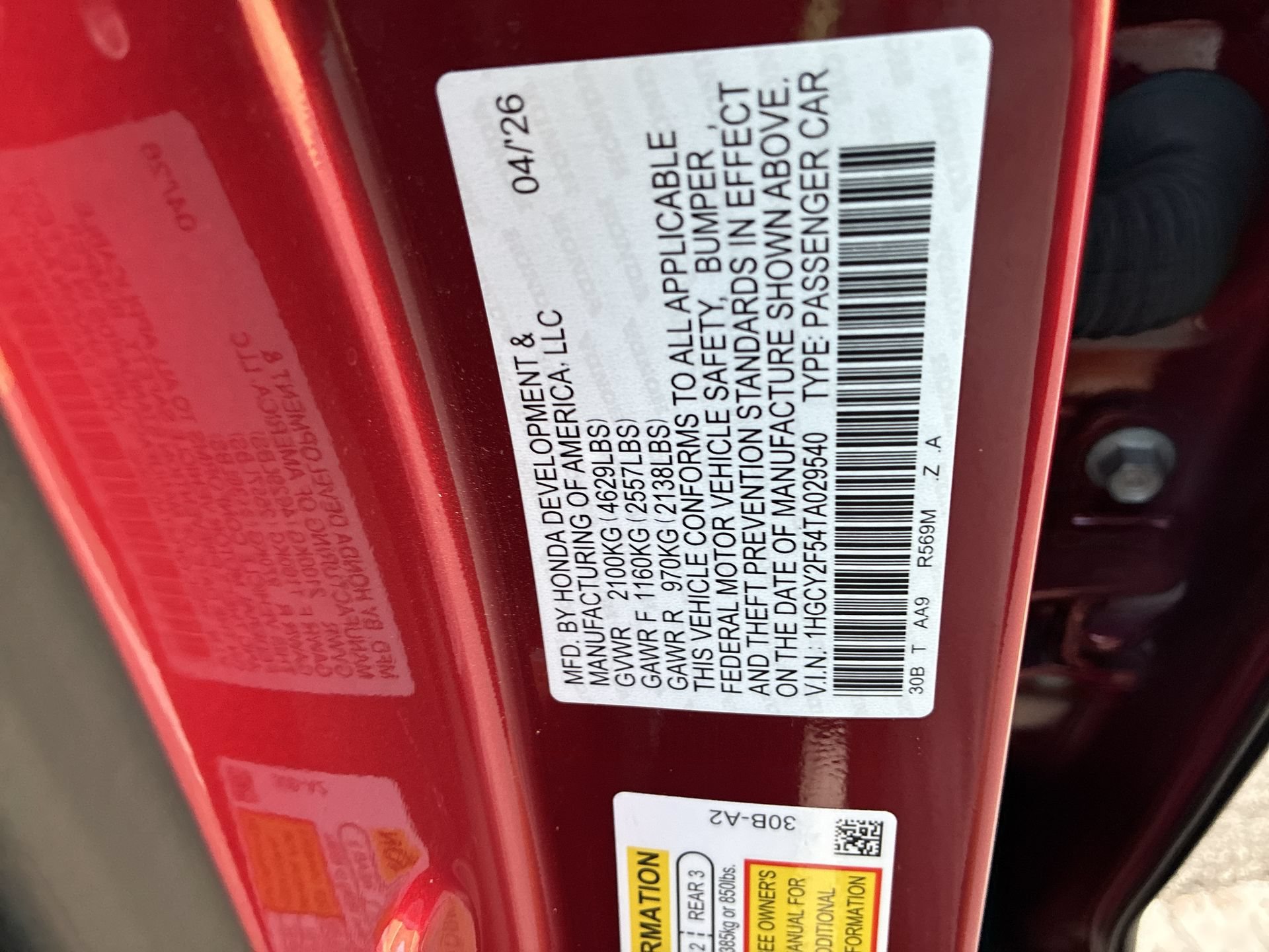 Certified 2026 Honda Accord Sport image 39