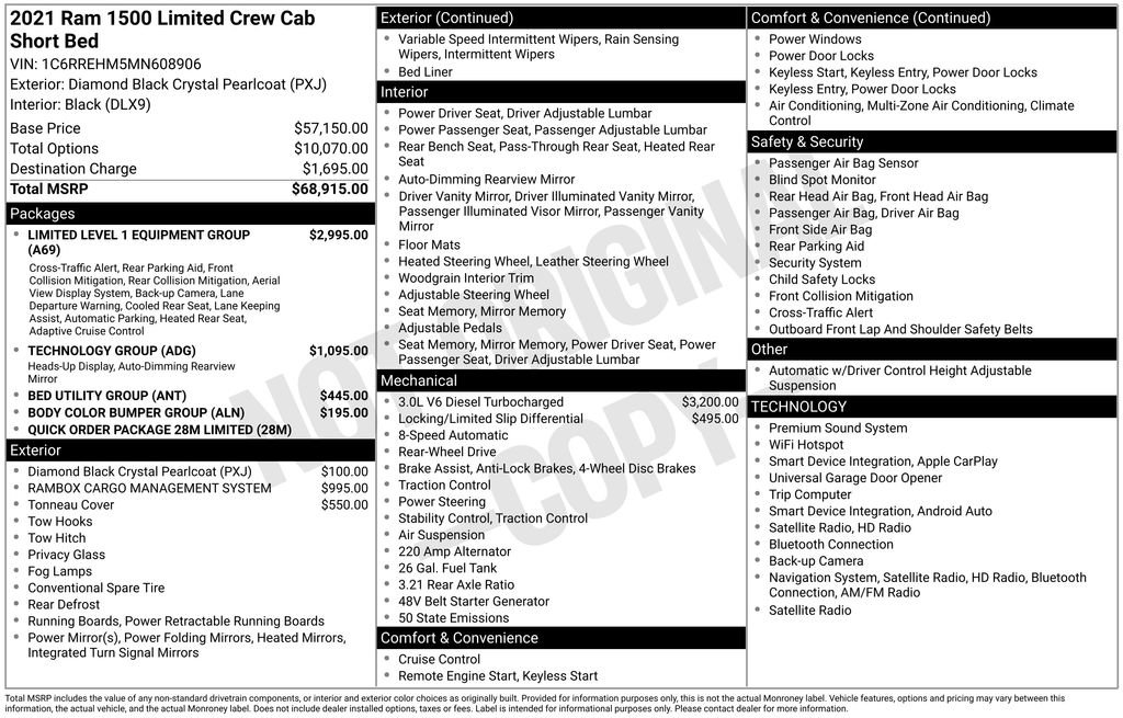 Used 2021 RAM 1500 Limited image 3