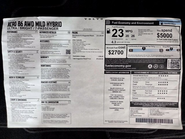 New 2026 Volvo XC90 B6 Ultra AWD/4WD image 29