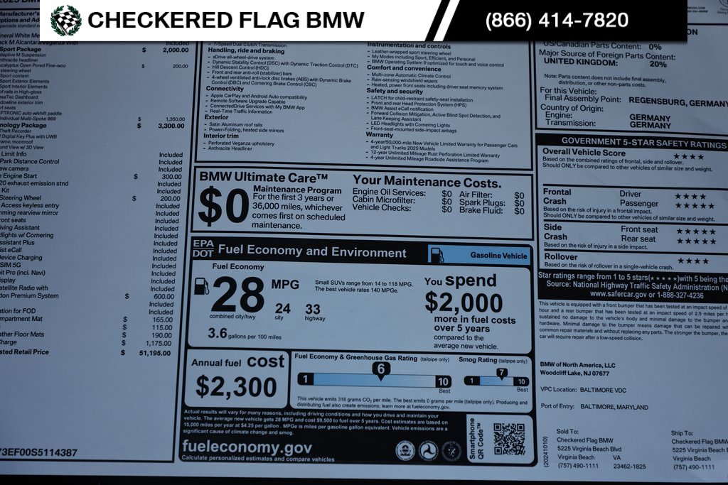 Certified 2025 BMW X1 xDrive28i w/ Technology Package image 40