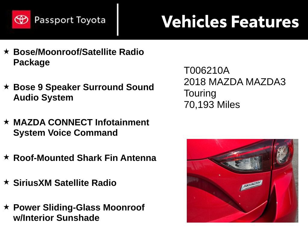 Used 2018 MAZDA MAZDA3 Touring image 11