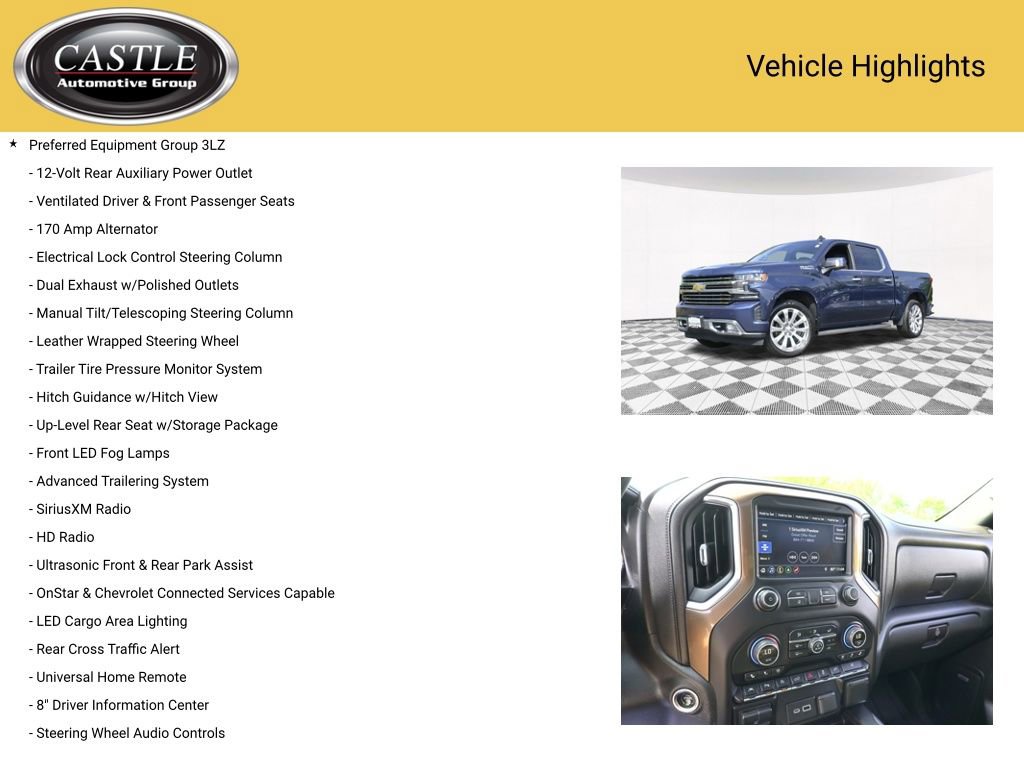 Used 2019 Chevrolet Silverado 1500 High Country w/ Technology Package image 10