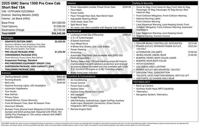 New 2025 GMC Sierra 1500 Pro w/ Graphite Edition image 26