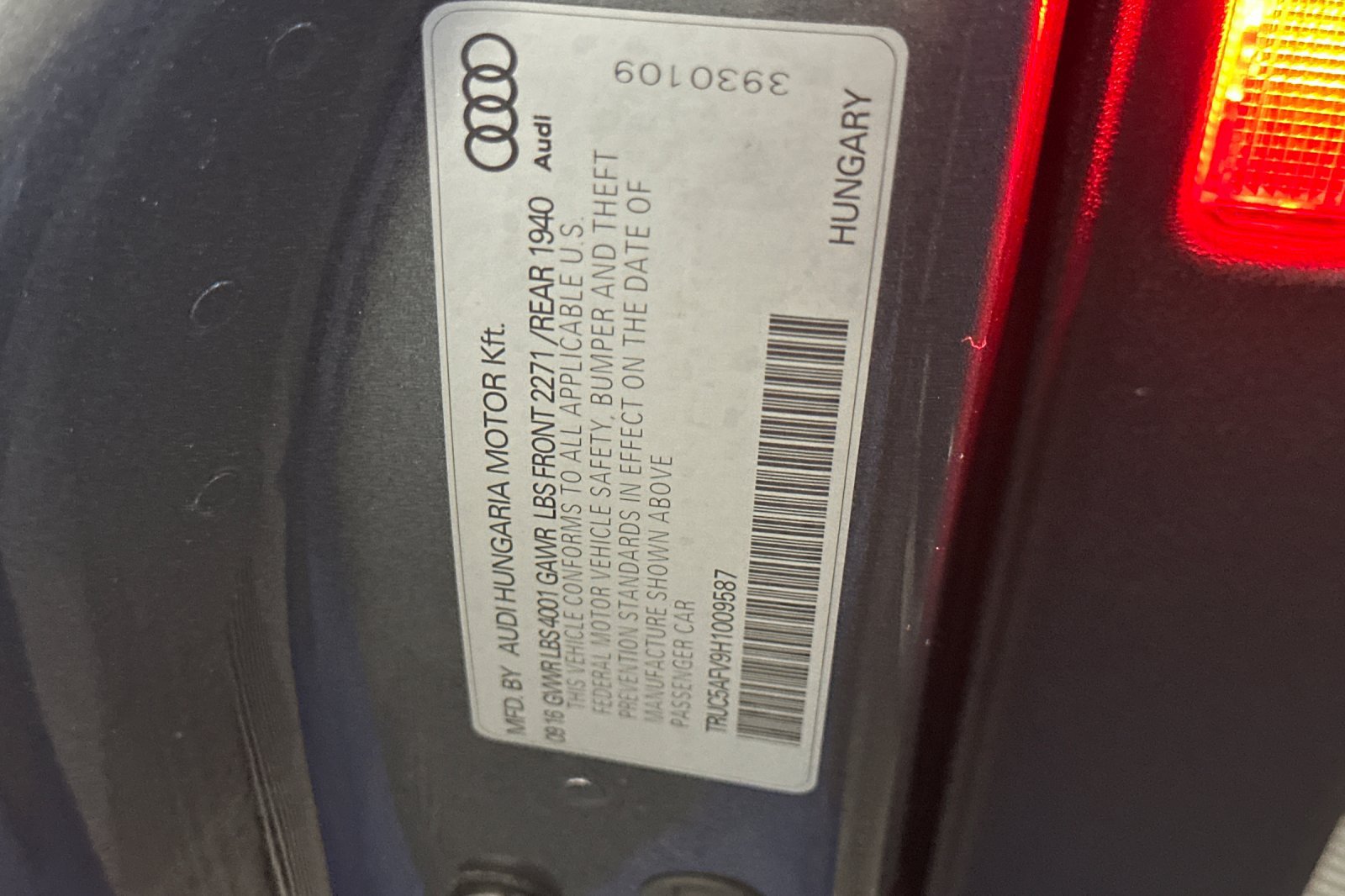 Used 2017 Audi TT 2.0T AWD/4WD image 54