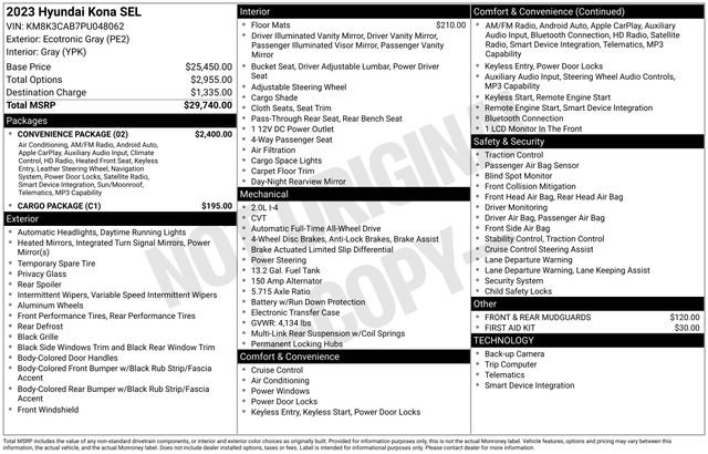 Used 2023 Hyundai Kona SEL w/ Convenience Package image 6