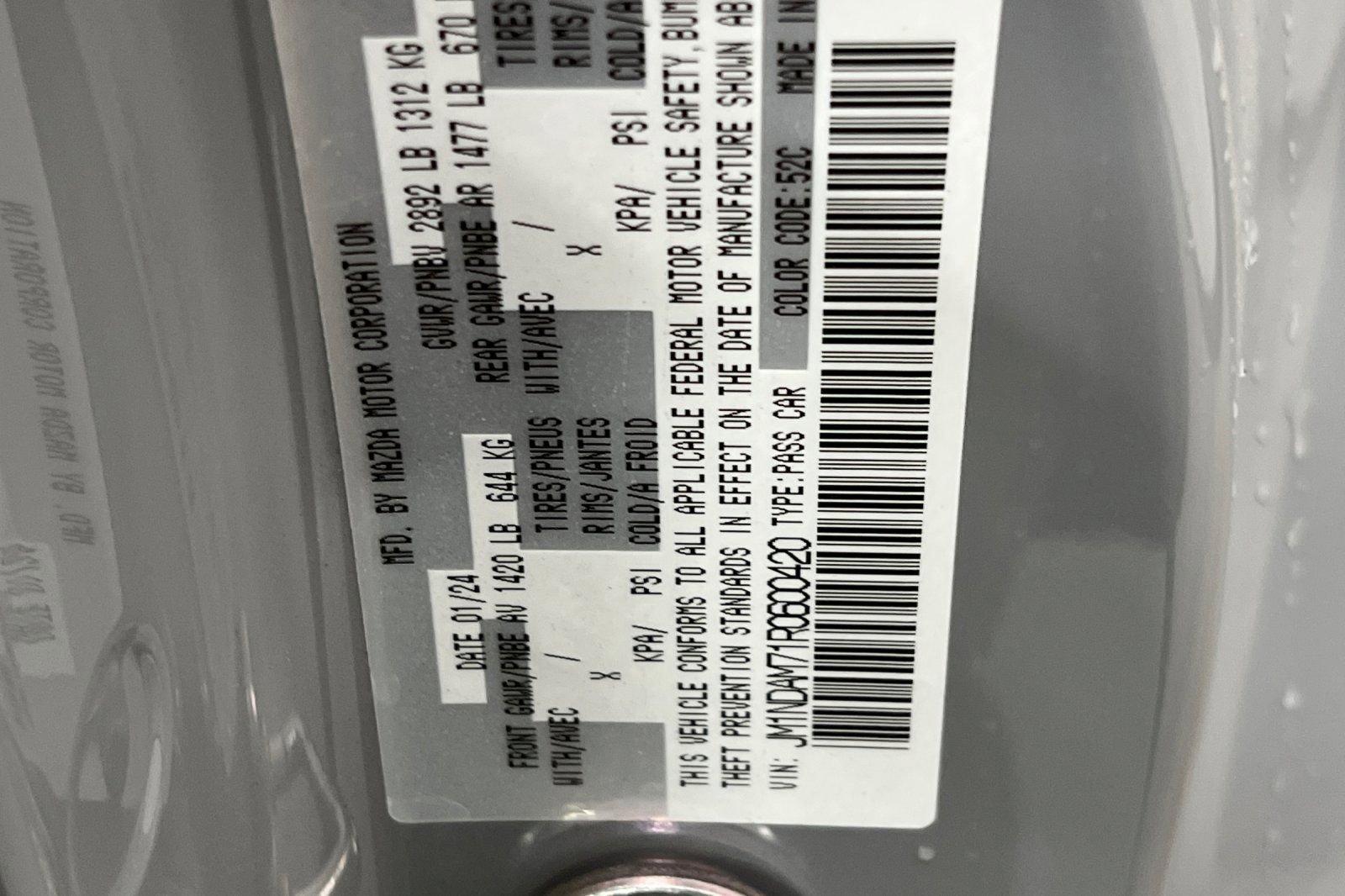 Used 2024 MAZDA MX-5 Miata RF Grand Touring w/ Weather Package image 24