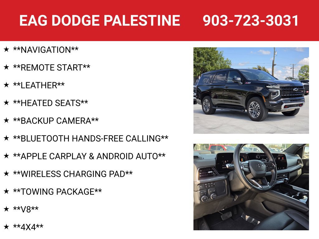 Used 2025 Chevrolet Tahoe Z71 AWD/4WD image 4