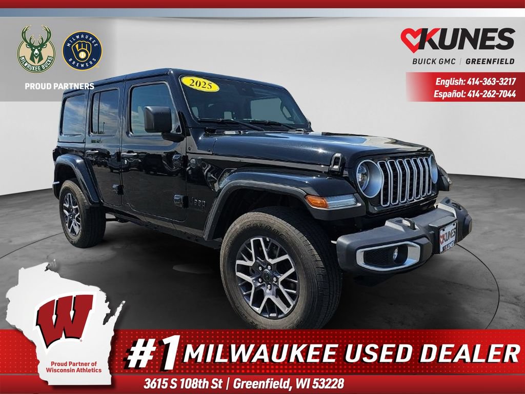 Used 2025 Jeep Wrangler Unlimited Sahara AWD/4WD image 1