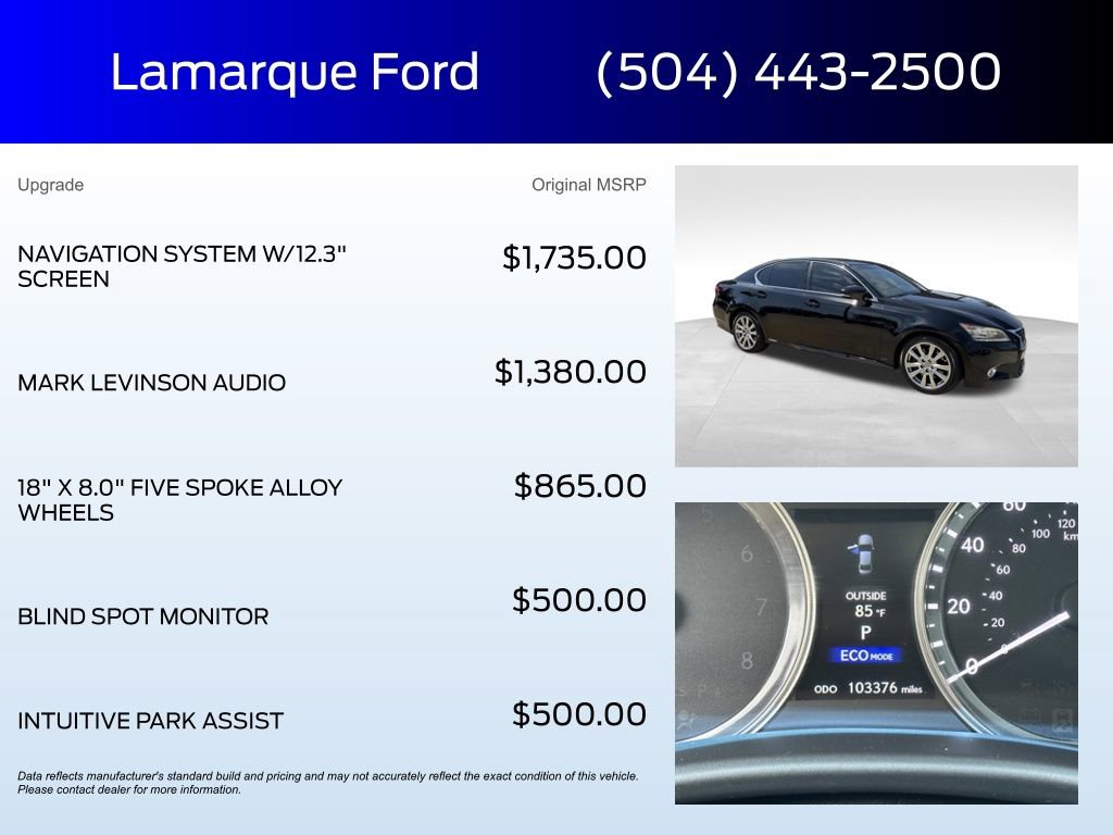 Used 2013 Lexus GS 450h image 2