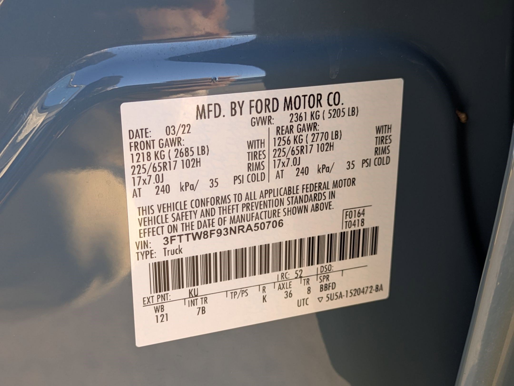 Used 2022 Ford Maverick XLT w/ Equipment Group 300A Standard image 31