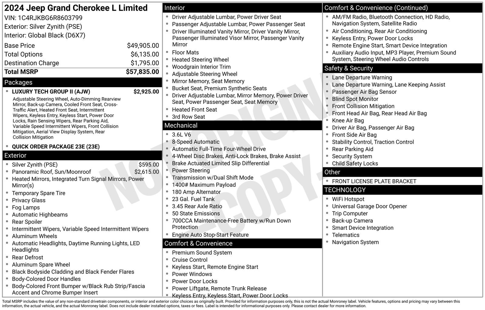 Used 2024 Jeep Grand Cherokee L Limited w/ Luxury Tech Group II image 27