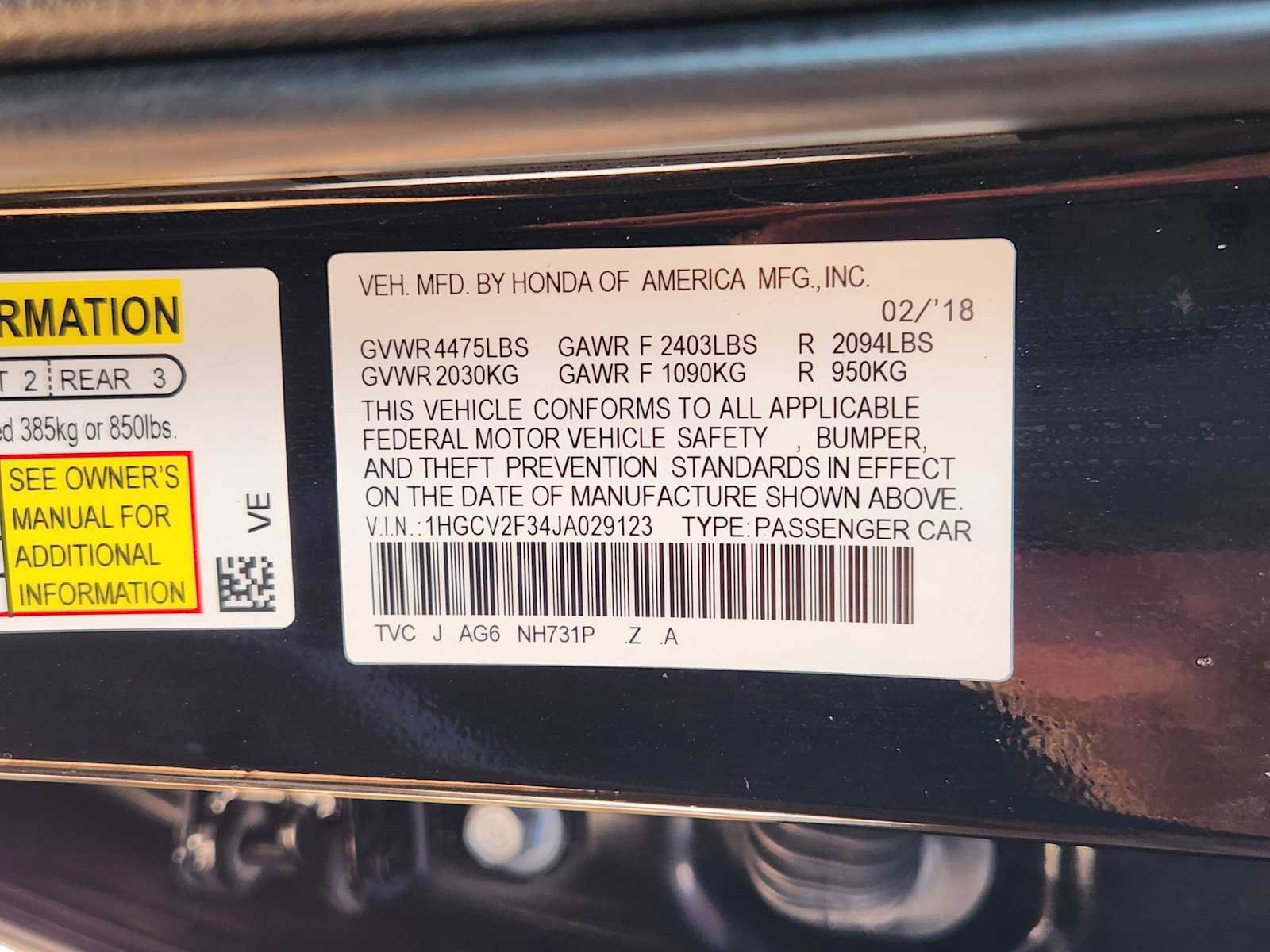 Used 2018 Honda Accord Sport image 33