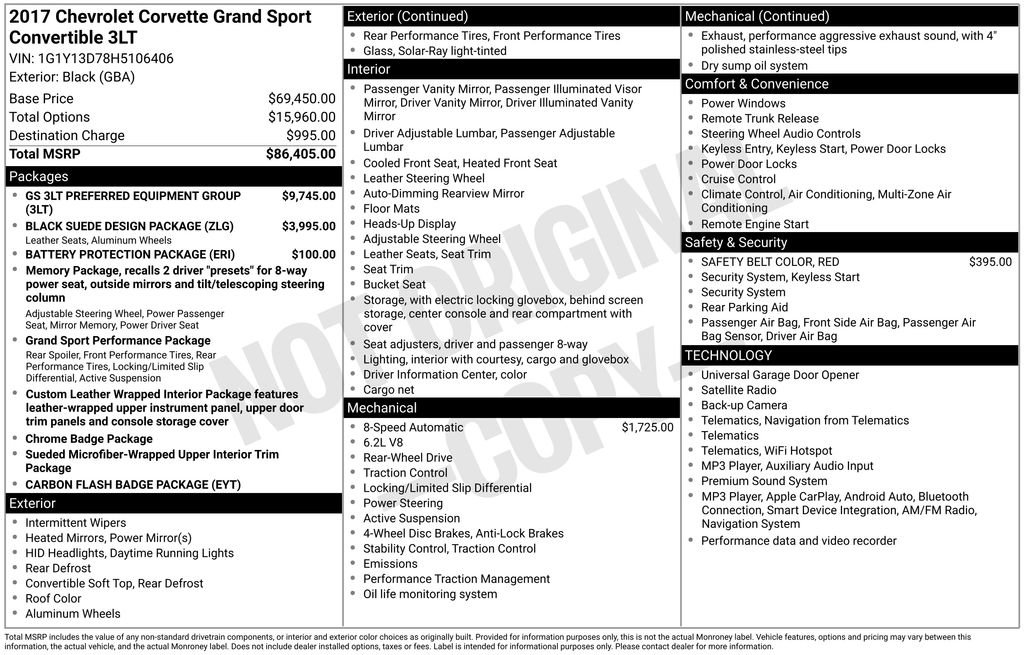Used 2017 Chevrolet Corvette Grand Sport RWD image 30