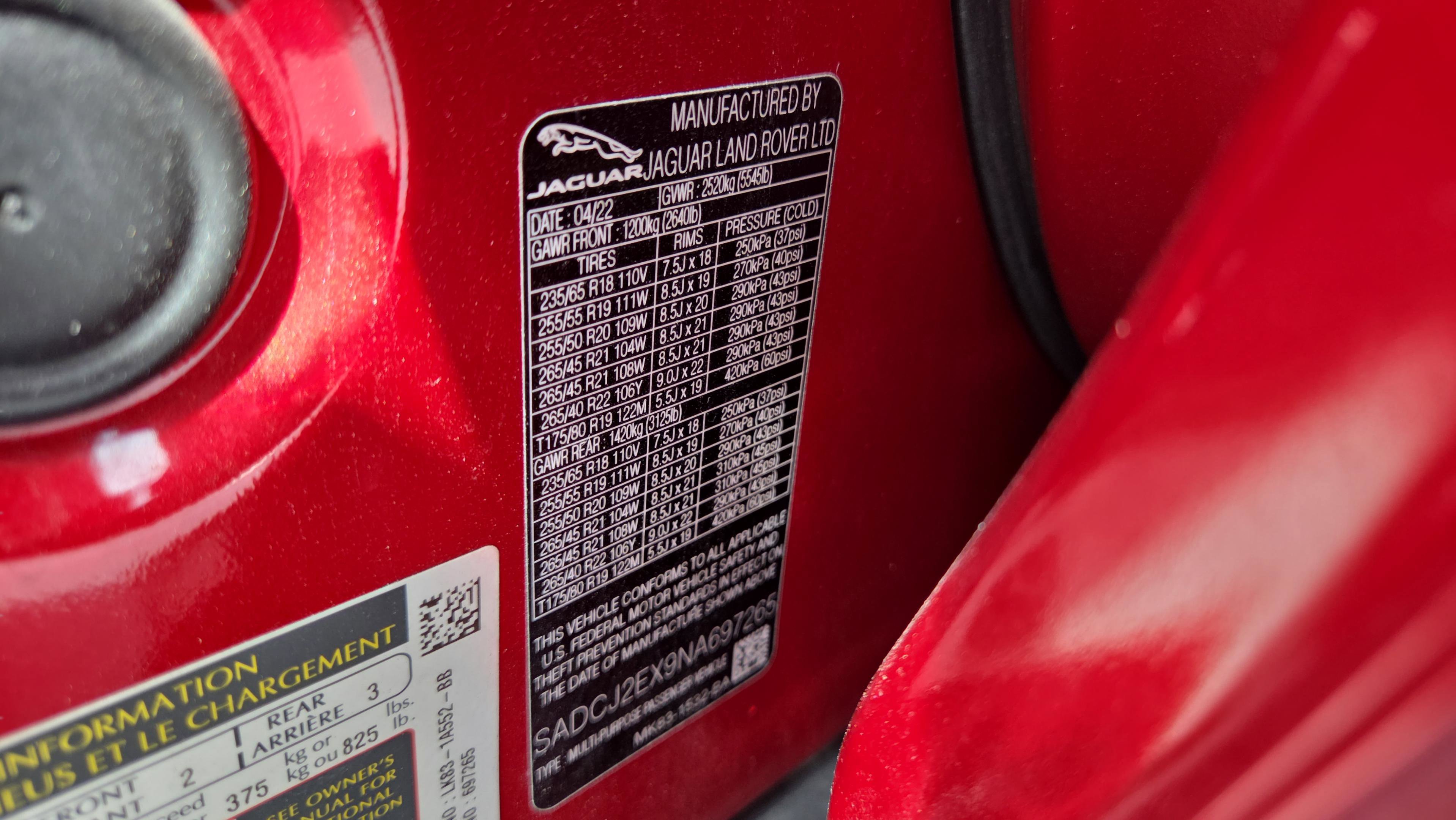 Used 2022 Jaguar F-PACE S image 25