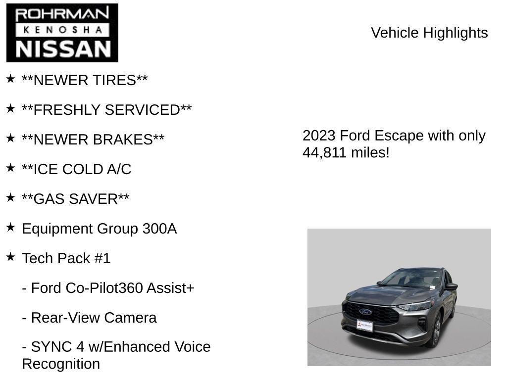 Used 2023 Ford Escape ST-Line w/ Tech Pack #1 AWD/4WD image 7