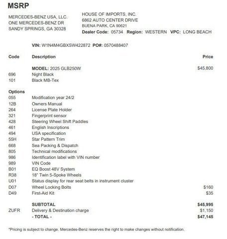 Certified 2025 Mercedes-Benz GLB 250 image 4