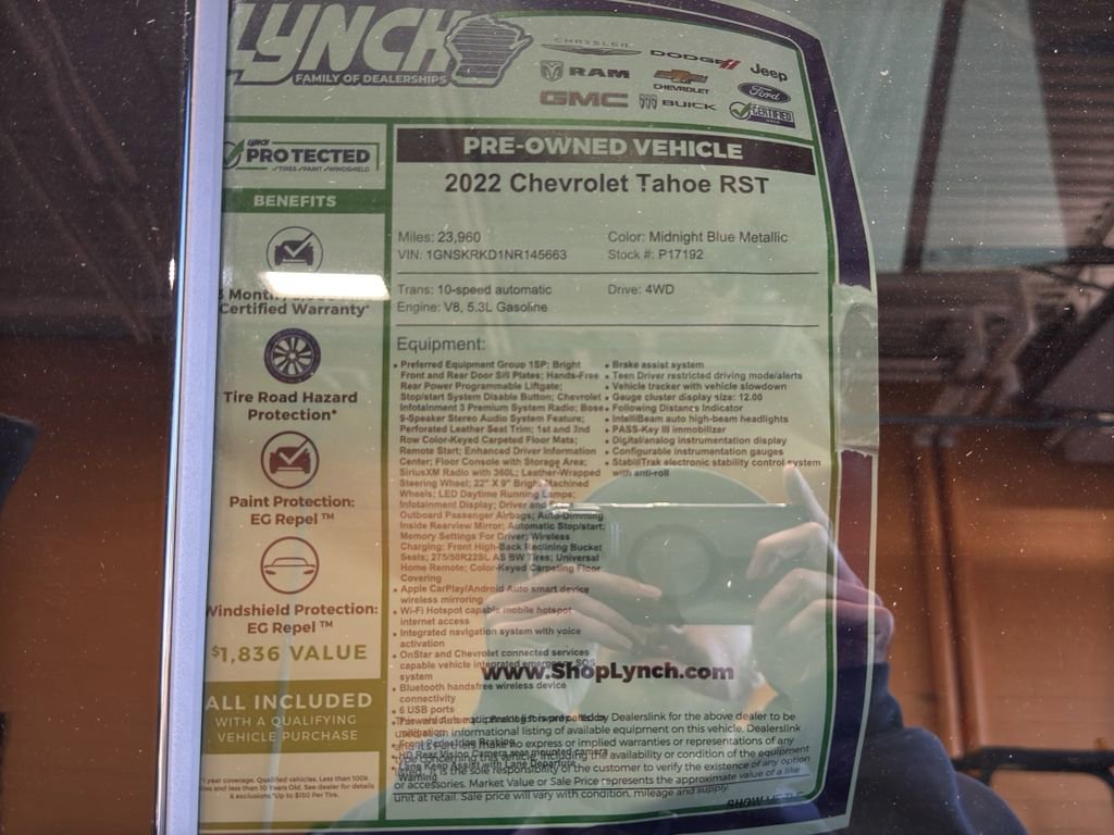 Used 2022 Chevrolet Tahoe RST image 44
