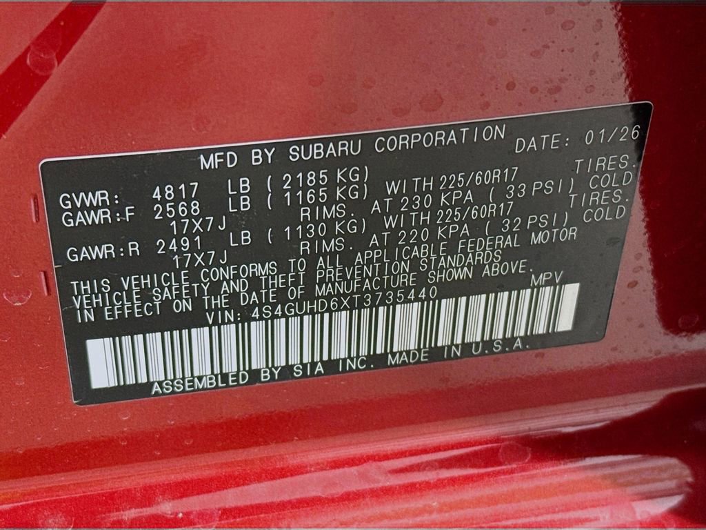 New 2026 Subaru Crosstrek 2.0i Premium AWD/4WD image 38