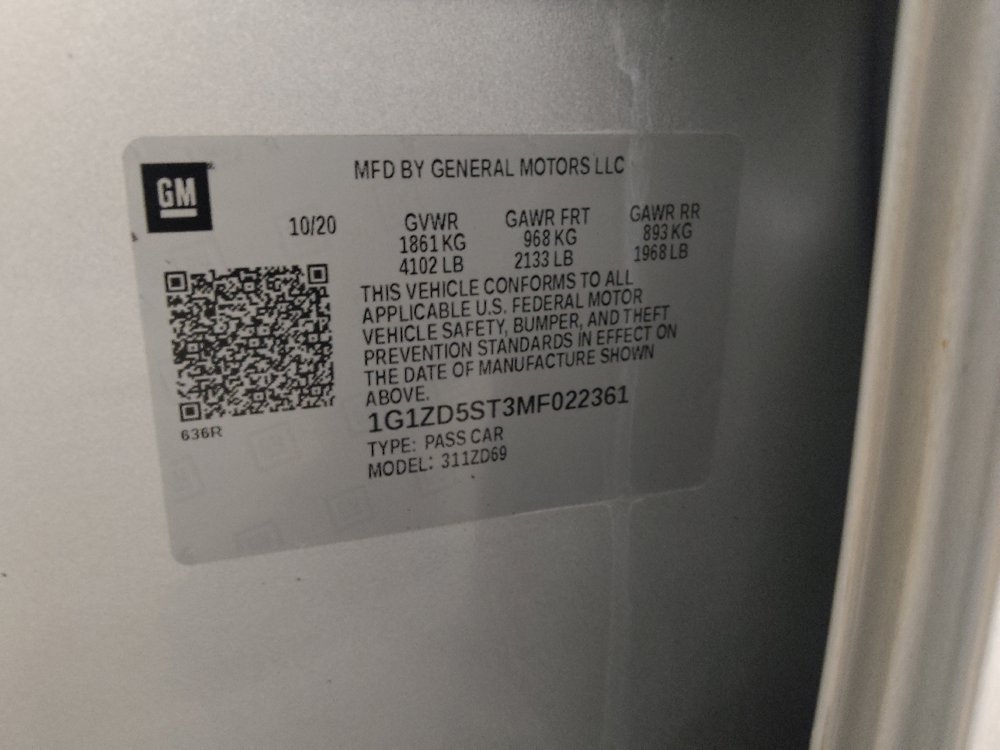 Used 2021 Chevrolet Malibu LT FWD image 33