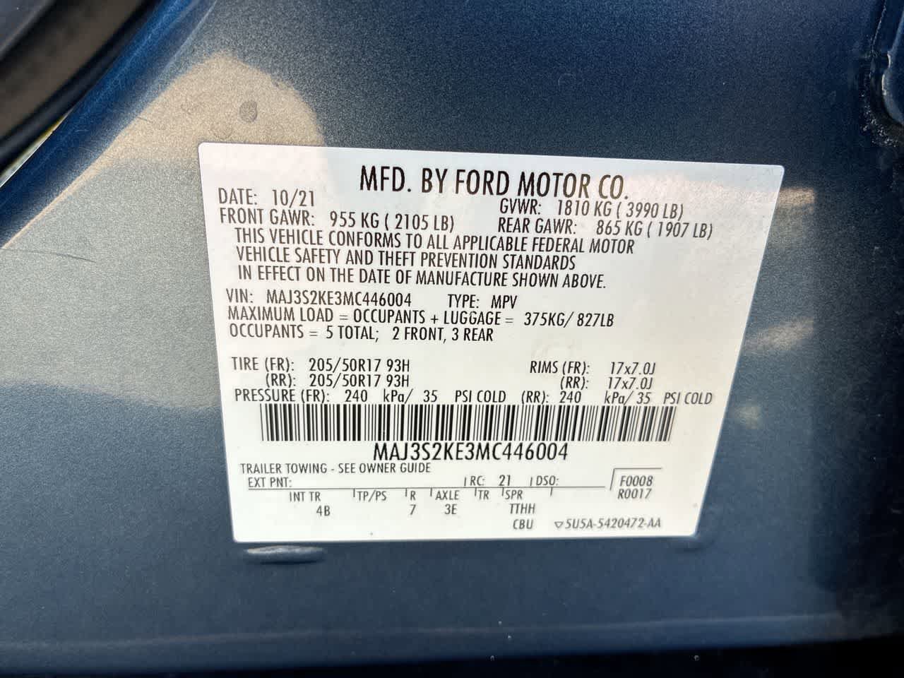 Used 2021 Ford EcoSport Titanium FWD image 34