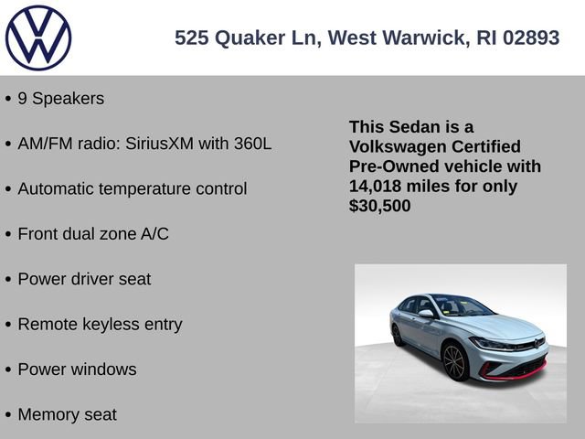 Certified 2025 Volkswagen Jetta GLI Autobahn FWD image 7