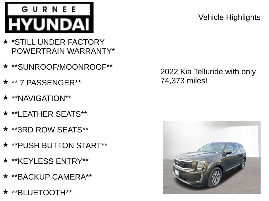 Used 2022 Kia Telluride EX image 7