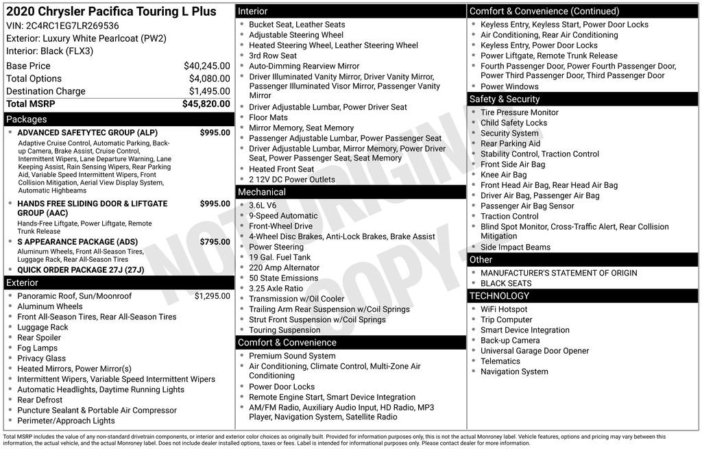 Used 2020 Chrysler Pacifica Touring-L Plus image 13