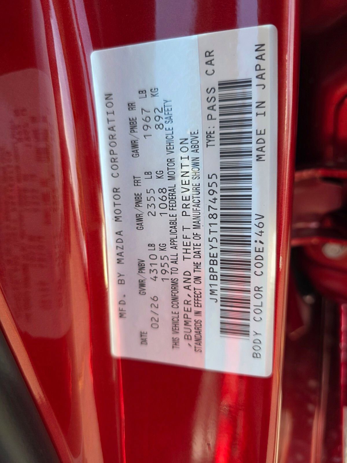 New 2026 MAZDA MAZDA3 2.5 Turbo Sedan w/Premium Plus image 27