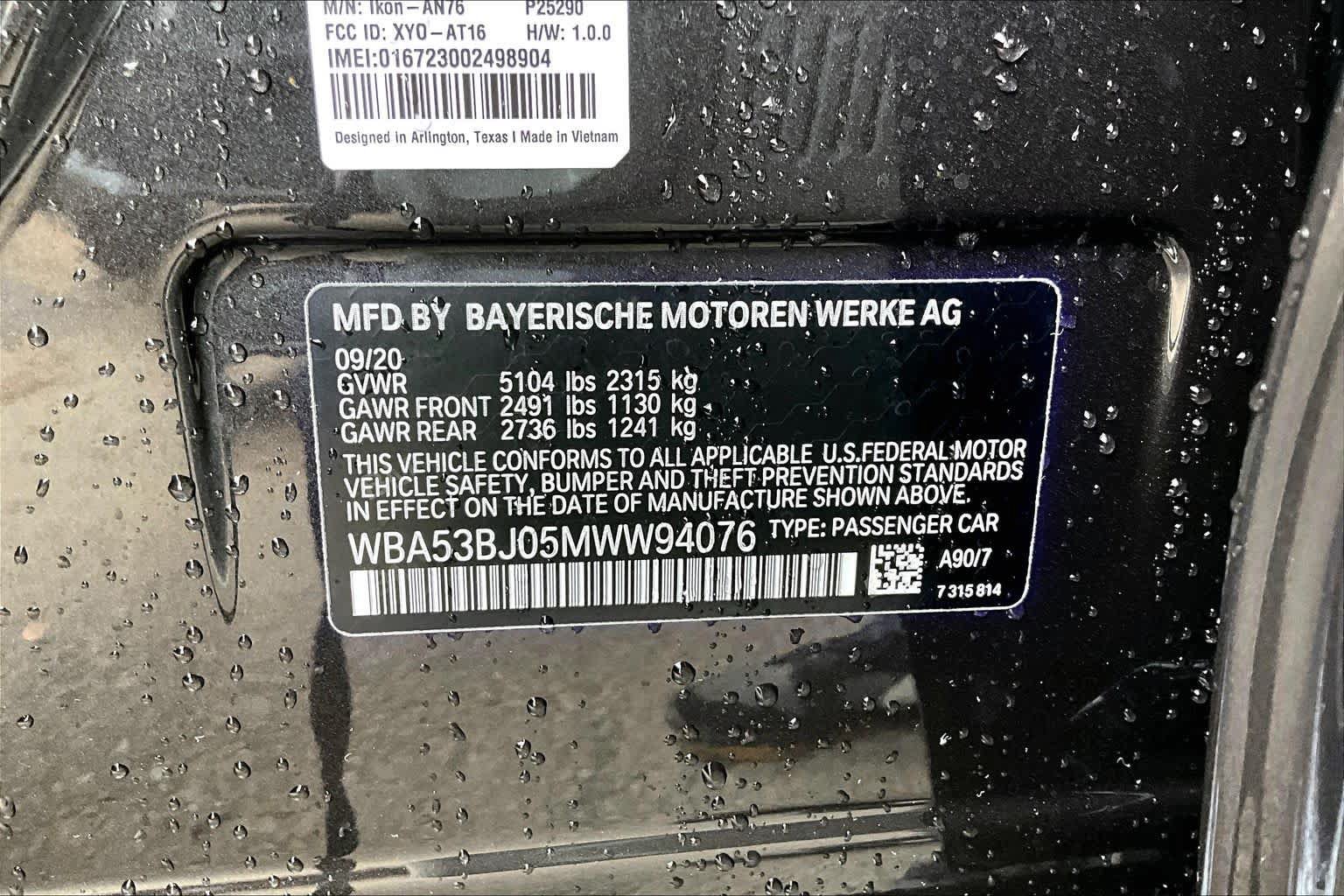 Used 2021 BMW 540i w/ Convenience Package RWD image 31