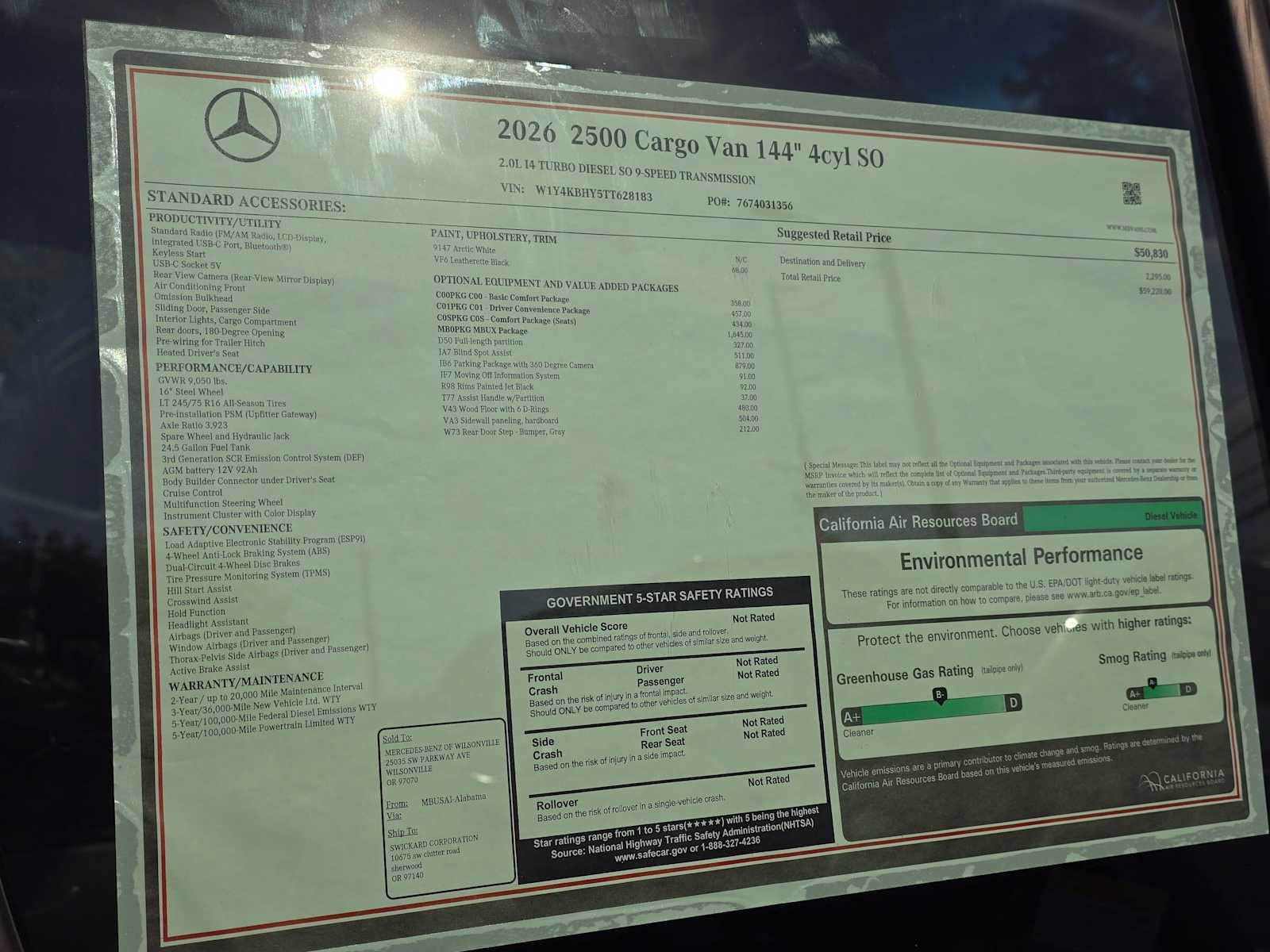 New 2026 Mercedes-Benz Sprinter 2500 image 14