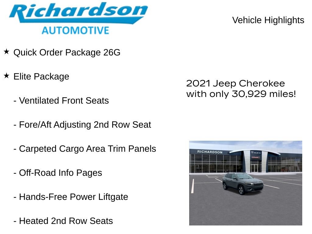Used 2021 Jeep Cherokee Limited AWD/4WD image 11