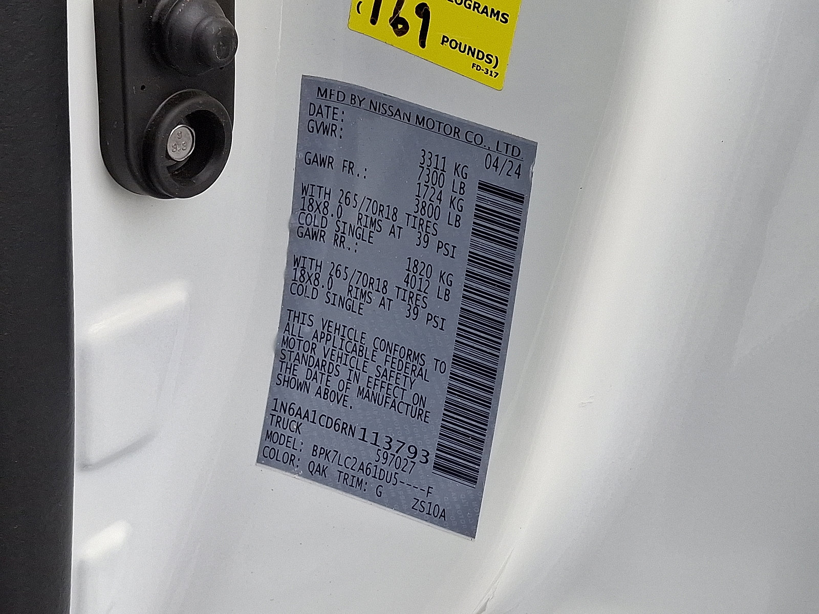 Certified 2024 Nissan Titan SV w/ Accessory Utility Package image 27