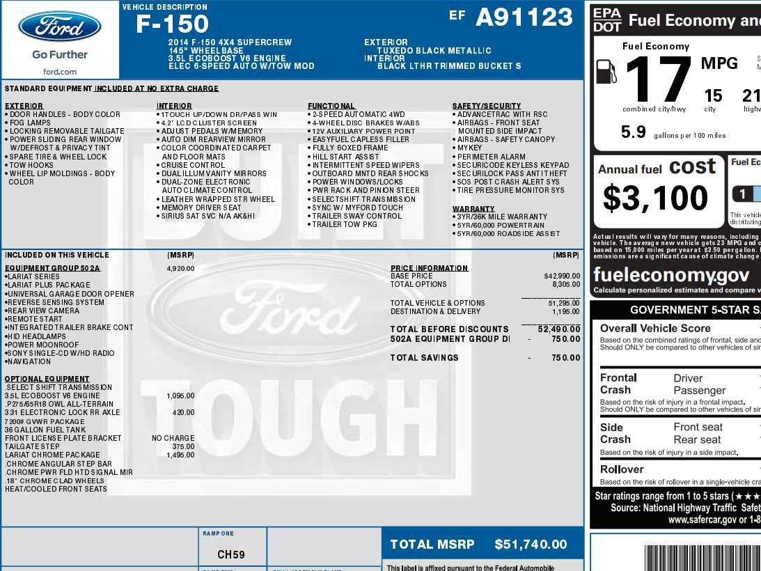 Used 2014 Ford F150 Lariat w/ Equipment Group 502A Luxury image 2