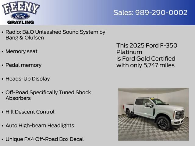 Certified 2025 Ford F350 Platinum AWD/4WD image 18