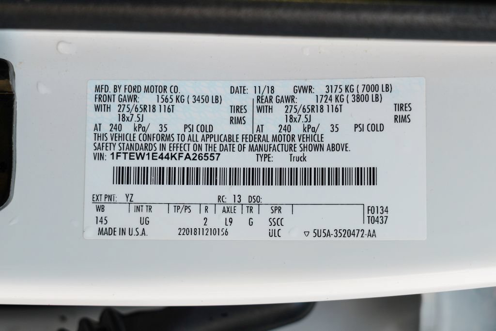 Used 2019 Ford F150 XLT w/ Equipment Group 302A Luxury AWD/4WD image 59