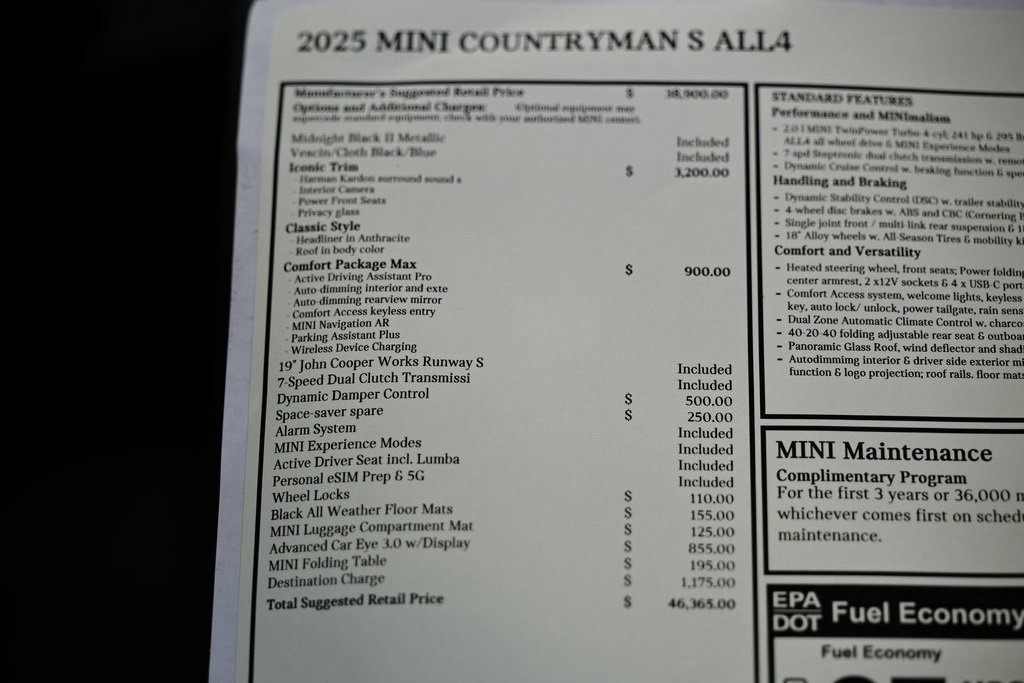 New 2025 MINI Cooper Countryman S w/ Comfort Package Max image 39