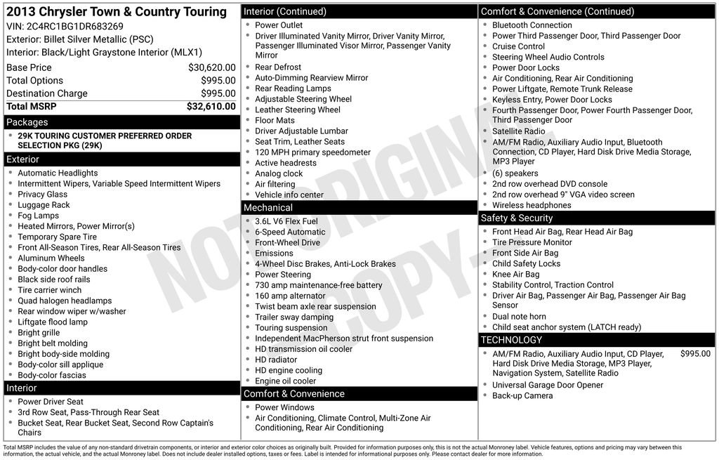 Used 2013 Chrysler Town & Country Touring image 35