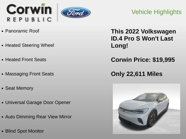 Used 2022 Volkswagen ID.4 Pro S RWD image 6