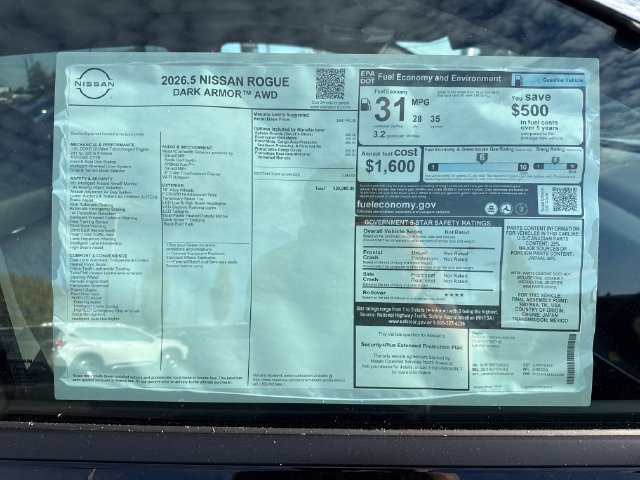 New 2026 Nissan Rogue Dark Armor AWD/4WD image 30