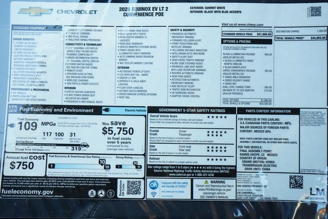 New 2025 Chevrolet Equinox EV LT image 30