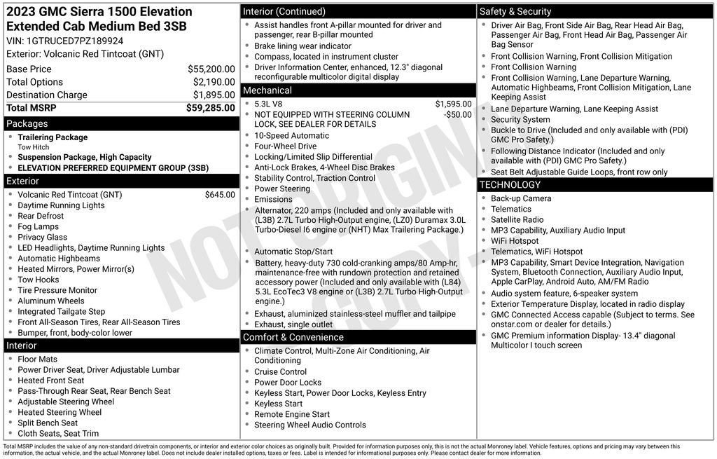 Used 2023 GMC Sierra 1500 Elevation AWD/4WD image 7