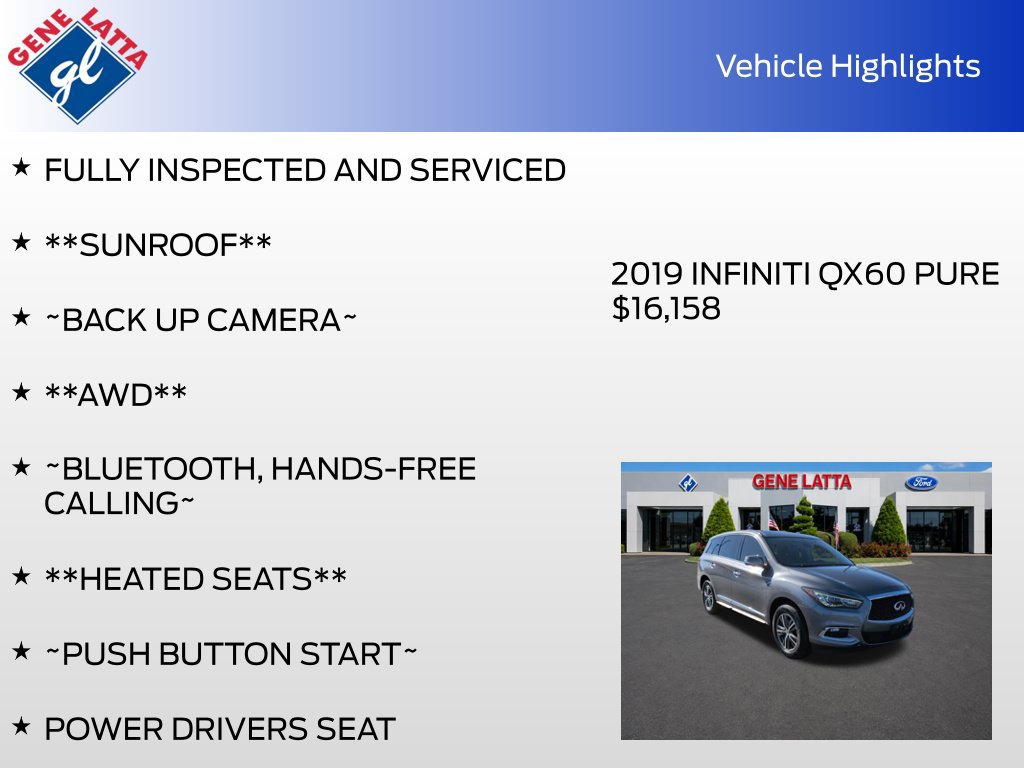 Used 2019 INFINITI QX60 Pure AWD/4WD image 35