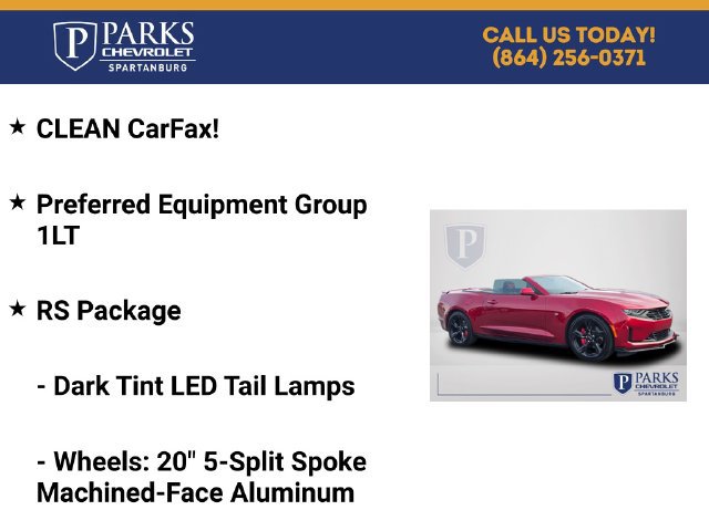 Certified 2023 Chevrolet Camaro LT w/ RS Package RWD image 4