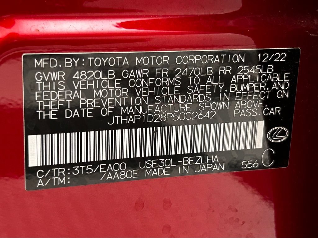 Used 2023 Lexus IS 500 w/ Accessory Package 2 RWD image 23