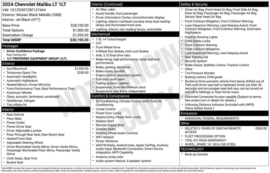 Used 2024 Chevrolet Malibu LT image 5